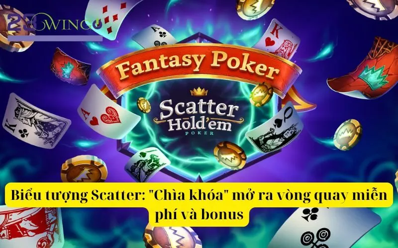 Biểu tượng Scatter Chìa khóa mở ra vòng quay miễn phí và bonus