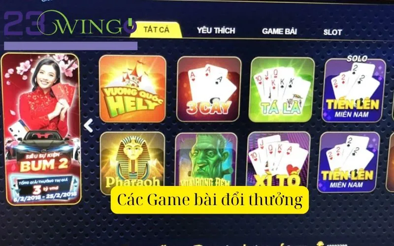 Các Game bài đổi thưởng